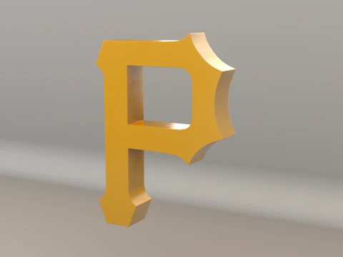 MLB Pittsburgh Pirates Team Logo 3D Model
