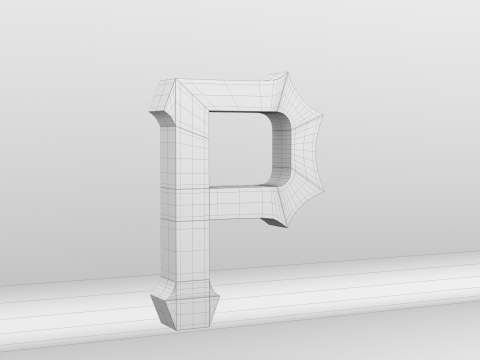 MLB Pittsburgh Pirates Team Logo 3D Model
