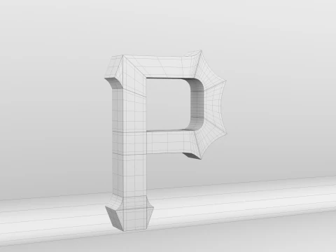 MLB Pittsburgh Pirates Team Logo 3D Model