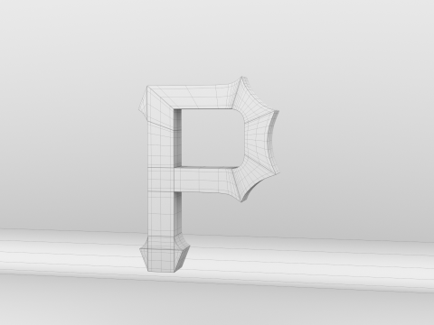 MLB Pittsburgh Pirates Team Logo 3D Model