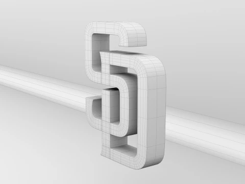 एमएलबी सैन डिएगो पैड्रेस वी2 टीम लोगो 3D मॉडल