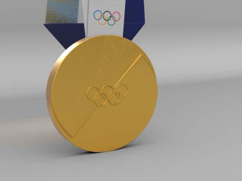 Medale XXV Zimowych Igrzysk Olimpijskich Milano Cortina 2026 Model 3D