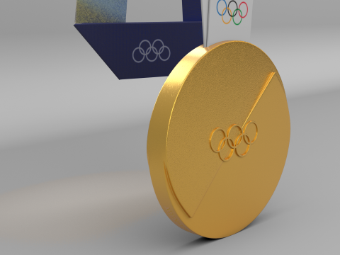 Medale XXV Zimowych Igrzysk Olimpijskich Milano Cortina 2026 Model 3D