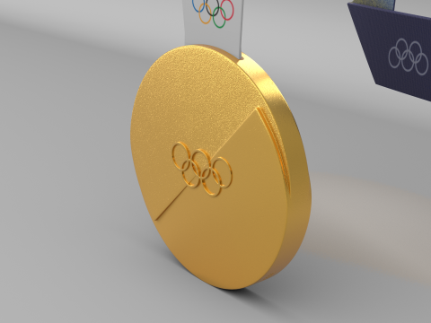 Medale XXV Zimowych Igrzysk Olimpijskich Milano Cortina 2026 Model 3D