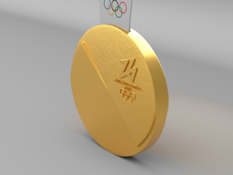 Medale XXV Zimowych Igrzysk Olimpijskich Milano Cortina 2026 Model 3D