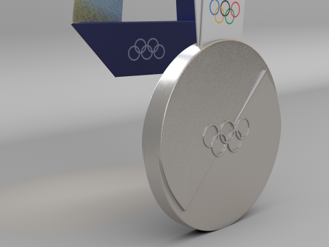 Medale XXV Zimowych Igrzysk Olimpijskich Milano Cortina 2026 Model 3D