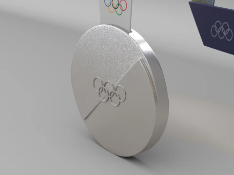 XXV Olympic Winter Games Milano Cortina 2026 Medals 3D Model