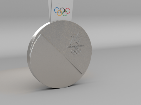 Medale XXV Zimowych Igrzysk Olimpijskich Milano Cortina 2026 Model 3D