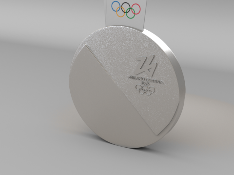 Medale XXV Zimowych Igrzysk Olimpijskich Milano Cortina 2026 Model 3D