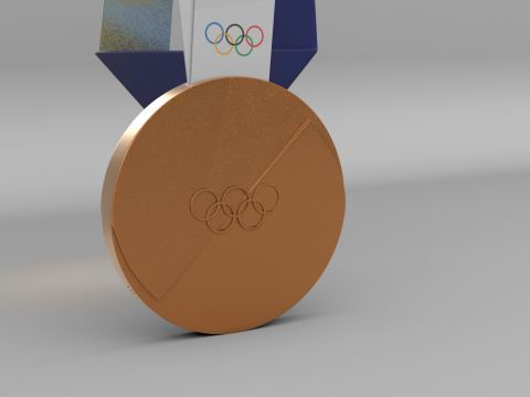 Medale XXV Zimowych Igrzysk Olimpijskich Milano Cortina 2026 Model 3D