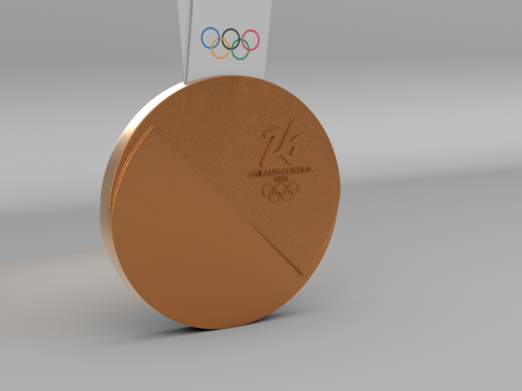 Medale XXV Zimowych Igrzysk Olimpijskich Milano Cortina 2026 Model 3D