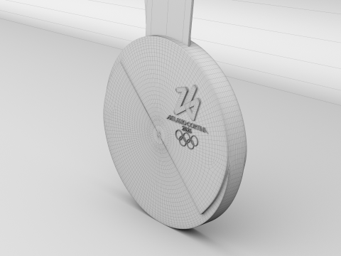 Medale XXV Zimowych Igrzysk Olimpijskich Milano Cortina 2026 Model 3D