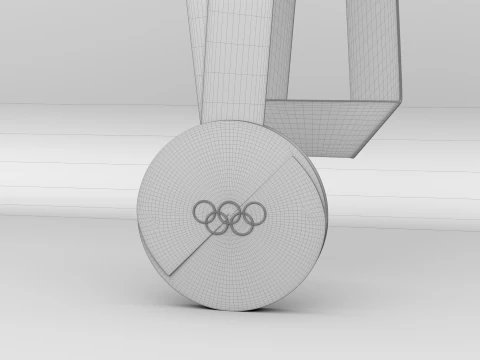 XXV Olympic Winter Games Milano Cortina 2026 Medals 3D Model