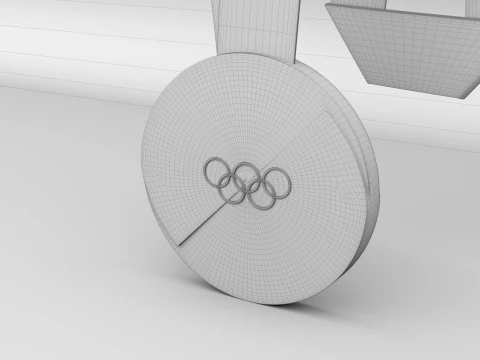 XXV Olympic Winter Games Milano Cortina 2026 Medals 3D Model