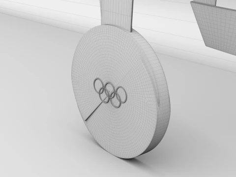 XXV Olympic Winter Games Milano Cortina 2026 Medals 3D Model