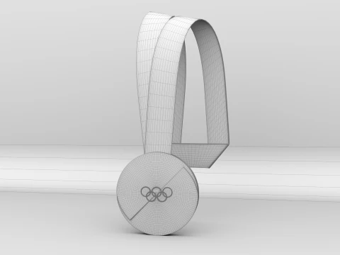 XXV Olympic Winter Games Milano Cortina 2026 Medals 3D Model