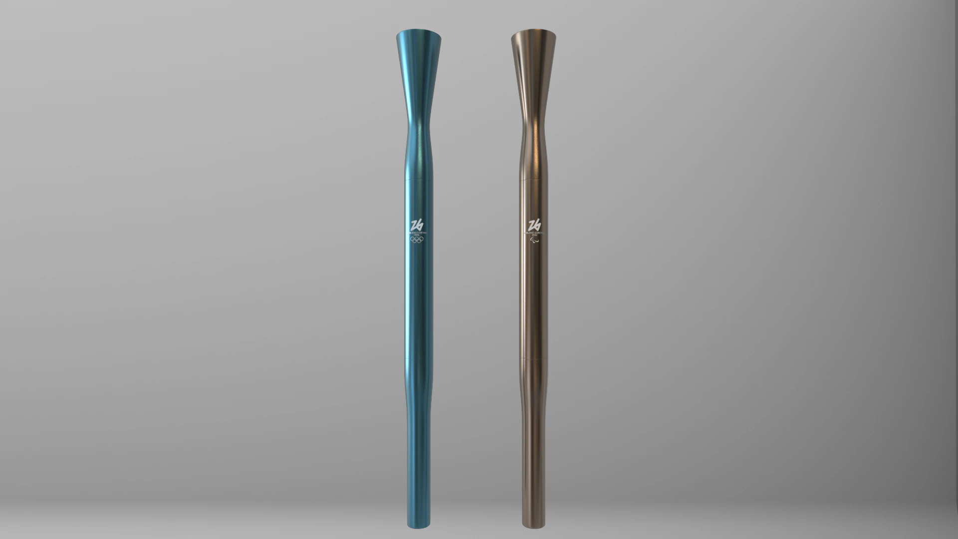 XXV Kış Oyunları Olimpiyat ve Paralimpik Meşalesi Milano Cortina 3D Model .c4d .max .obj .3ds .fbx .stl .blend 
