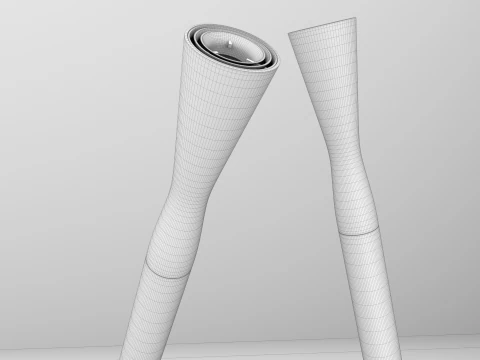 XXV Kış Oyunları Olimpiyat ve Paralimpik Meşalesi Milano Cortina 3D Model