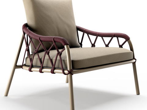Garden armchair Scala Outdoor by Alma Design Model 3D