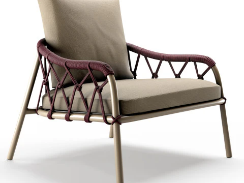 Garden armchair Scala Outdoor by Alma Design 3D Model