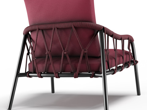 Garden armchair Scala Outdoor by Alma Design Model 3D