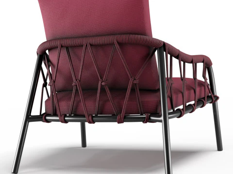 Garden armchair Scala Outdoor by Alma Design 3D Model