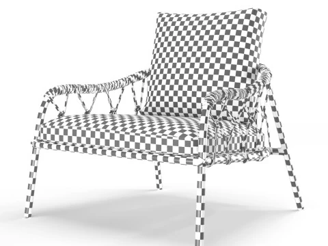 Garden armchair Scala Outdoor by Alma Design 3D Model
