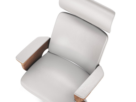 Odacia Swivel faux leather Office chair 3D Model