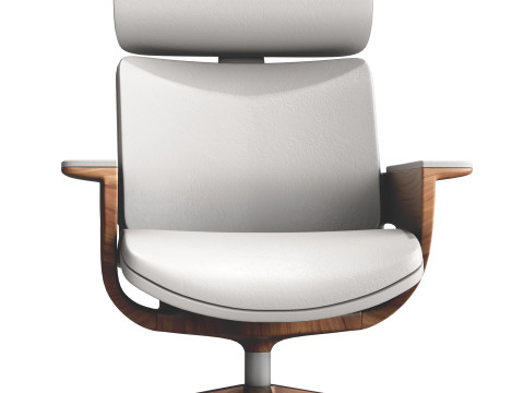 Odacia Swivel faux leather Office chair 3D Model