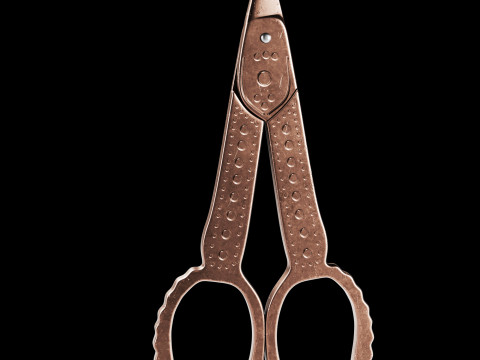 Vintage Scissors Set of 5 3D Модель