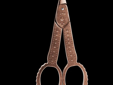 Vintage Scissors Set of 5 3D Model