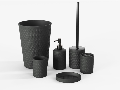 Zccz Bathroom Accessory Set 3Dモデル