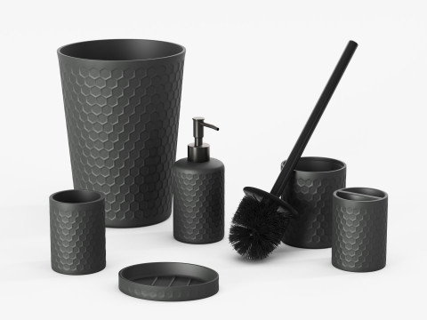 Zccz Bathroom Accessory Set 3Dモデル