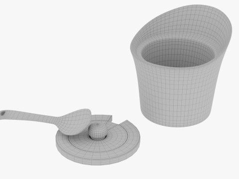 Set for sauces and spices 3D मॉडल