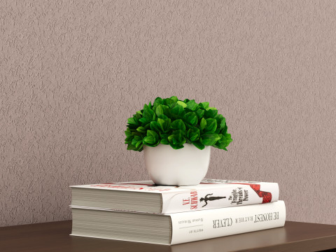 Decorative flower in a pot 3D Модель