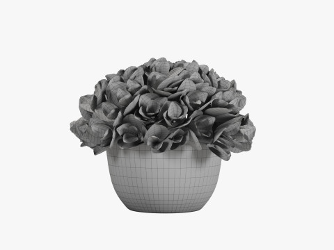 Decorative flower in a pot 3Dモデル