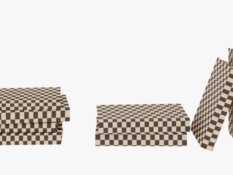 of white hardcover books Book Collection 3D 모델