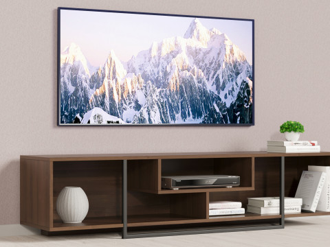 TV Stand with Accessories 1800 mm Model 3D