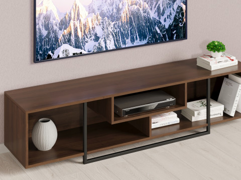 TV Stand with Accessories 1800 mm Model 3D