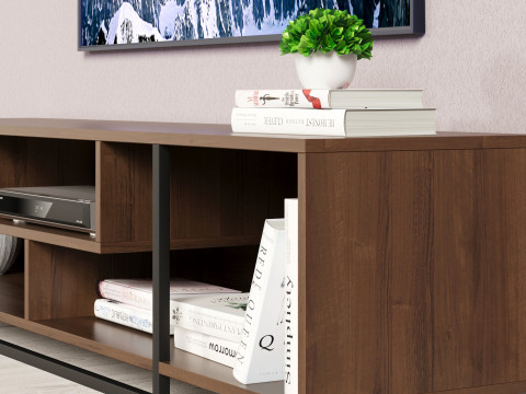 TV Stand with Accessories 1800 mm Model 3D