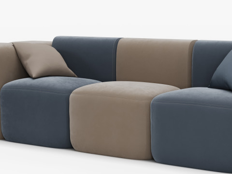 SoftContours Modern Furniture Set 3D-Modell