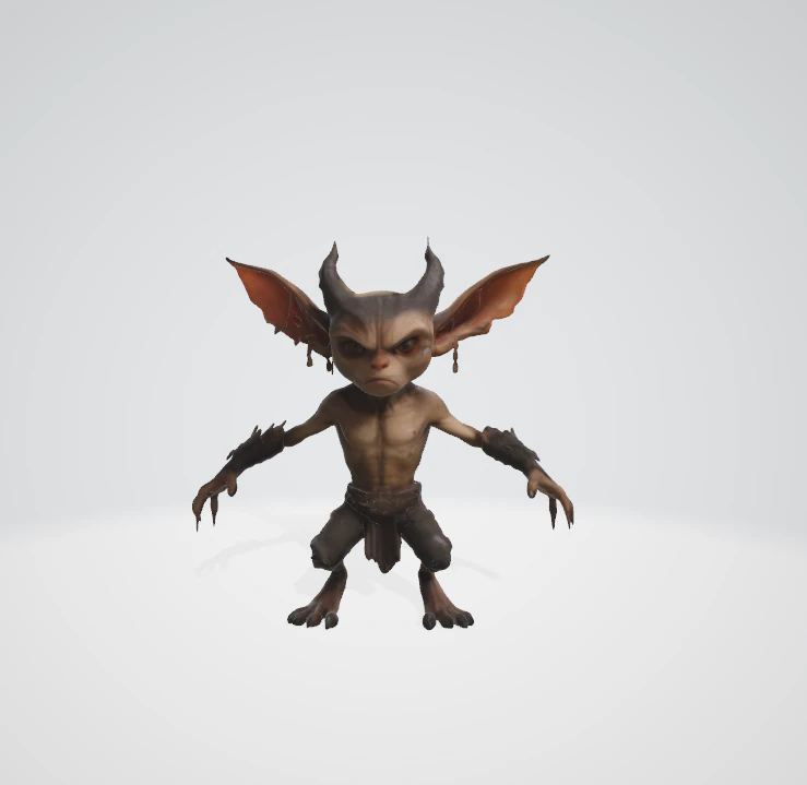 Goblin 3D Model .c4d .max .obj .3ds .fbx .stl .blend 