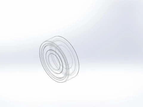 6000 Series Bearing 3D Model