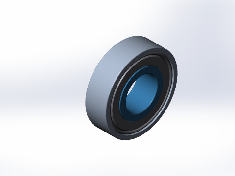 Серия 6001 Подшипник 12x28 3D Модель