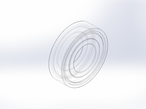 Серия 6002 Подшипник 15x32 3D Модель