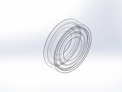 6003 시리즈 베어링 17x35 3D 모델