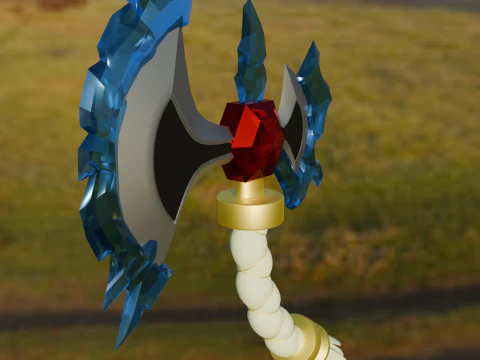 Ice axe 3D Model