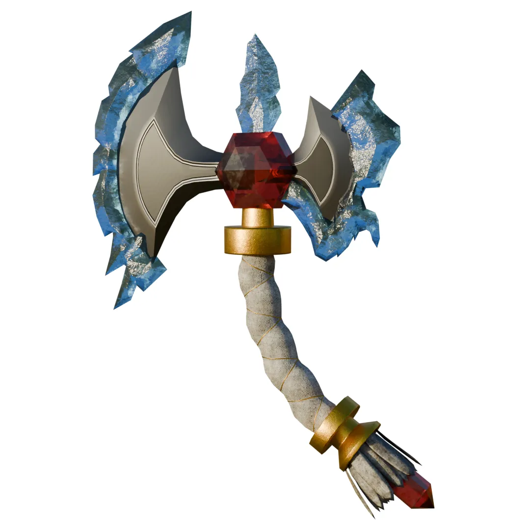 Ice axe 3D Model .c4d .max .obj .3ds .fbx .stl .blend 