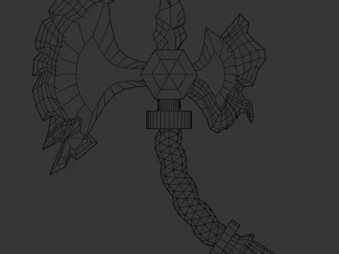 Ice axe 3D Model