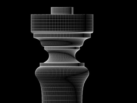 Baluster Column with leaves for cnc milling 3D print model 3D print model 3D Print Model